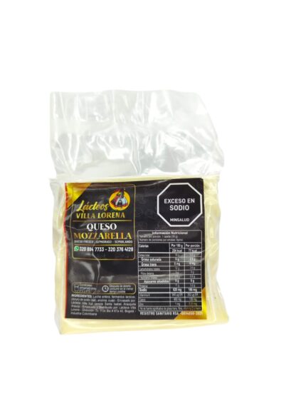 QUESO MOZARELLA TAJADO X800 GRAMOS