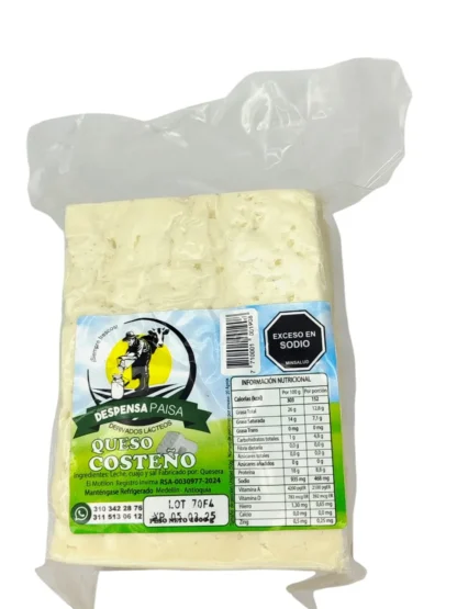 QUESO COSTEÑO KILO