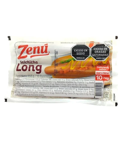 SALCHICHA ZENÚ LONG X10 UNDS - Image 2