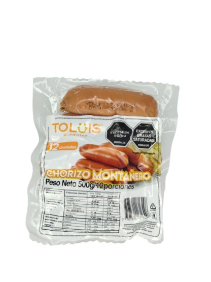 CHORIZO TIPO MONTAÑERO TOTO X500 GRAMOS