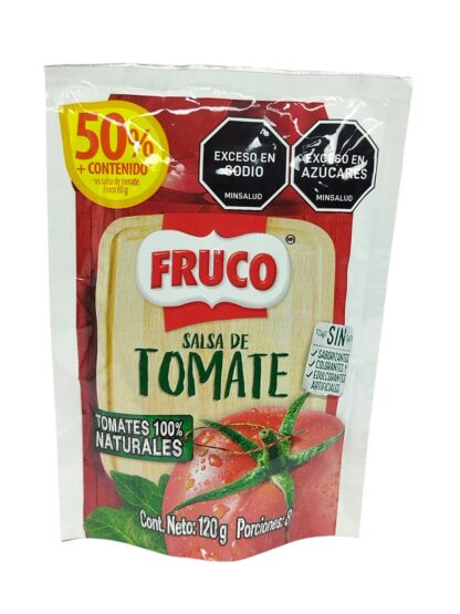 SALSA DE TOMATE FRUCO X120 GRAMOS