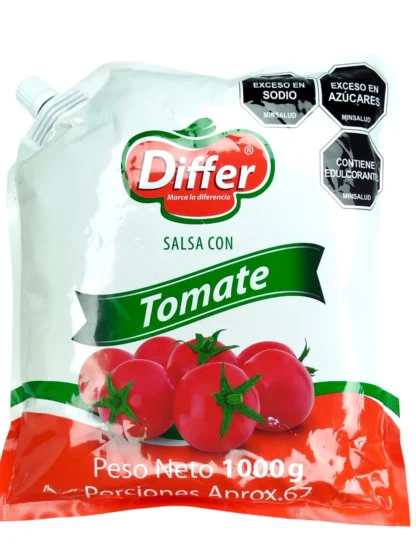 SALSA CON TOMATE DIFFER BOLSA X1000