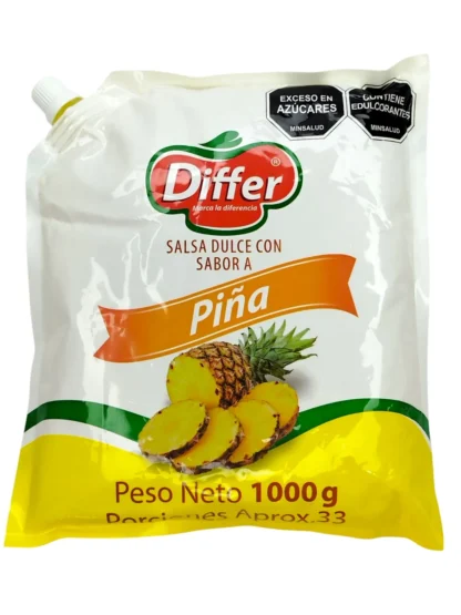 SALSA CON SABOR A PIÑA DIFFER BOLSA X1000