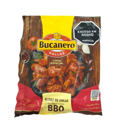 ALITAS A LA BBQ BUCANERO X900 GRAMOS
