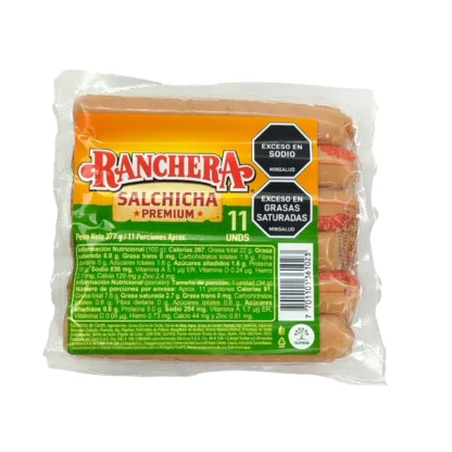 SALCHICHA RANCHERA X337 GRAMOS