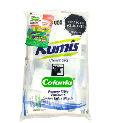 KUMIS COLANTA BOLSA X6 UNIDADES