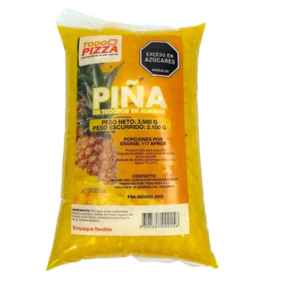 PIÑA EN TROZOS TODO PIZZA BOLSA X3500