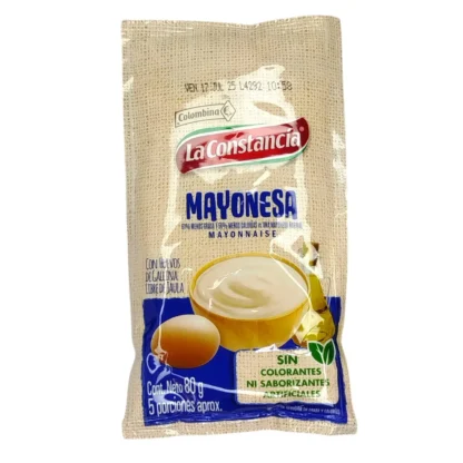 MAYONESA LA CONSTANCIA SOBRE
