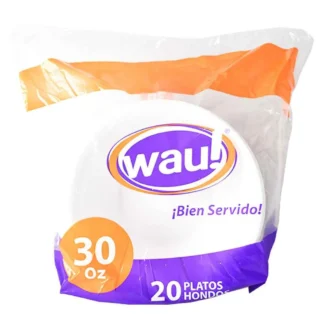 PLATO ONDO PARA SANCOCHO #30 X20 UNIDADES