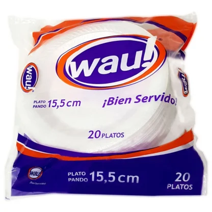 PLATO PANDO DE ICPOR #15.5 X20 UNIDADES